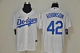 Dodgers 42 Jackie Robinson White 2020 Nike Cool Base Jersey,baseball caps,new era cap wholesale,wholesale hats